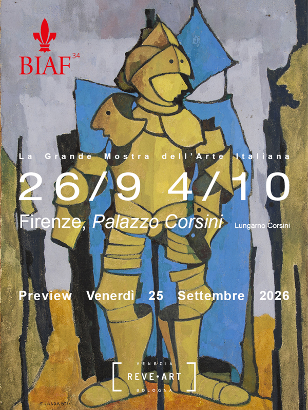 manifesto di invito alla mostra Biennale di Firenze